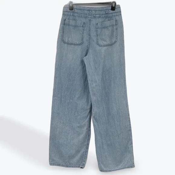 Kensie The Kaya High Rise Wide Leg Jeans Denim Womens Size 8 / 29 Light Blue - Picture 2 of 12